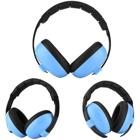 Protecteurs auditifs anti-bruit pour bébés - Casque de protection pour enfants (Bleu)