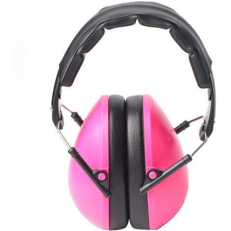 Protecteurs Auditifs Pliables pour Enfants - Bouchons d'Oreille Anti-Bruit Bébé (Rose)