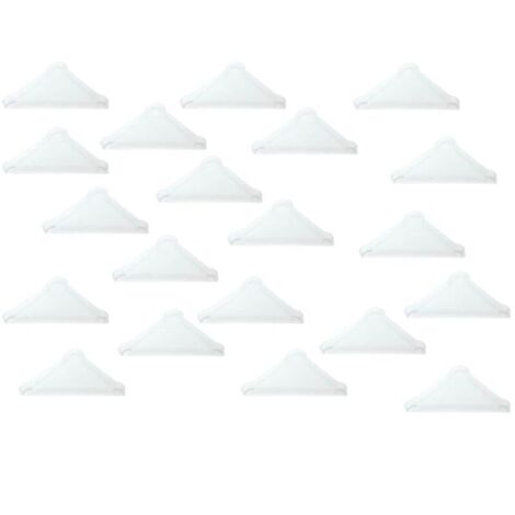 Protecteurs d'angle 5 mm pour verre pointu, miroir, carreaux de céramique, couvre-coins à triple forme 20 pièces