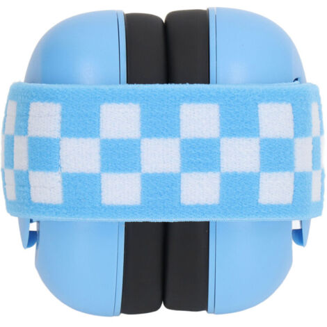 Protecteurs d'oreilles bébé anti-bruit avec bandeau élastique et rembourrage doux - Bleu