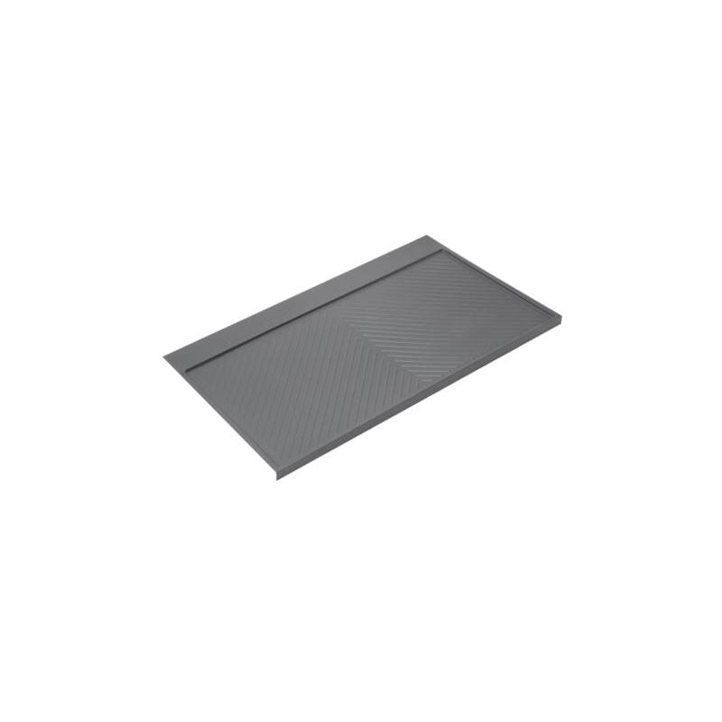 Emuca - Protecteurs fond pour la cuisine Sink, M100, 967x580mm, épaisseur de la planchet 16mm, découpable, Plastique, Gris antracite - talla