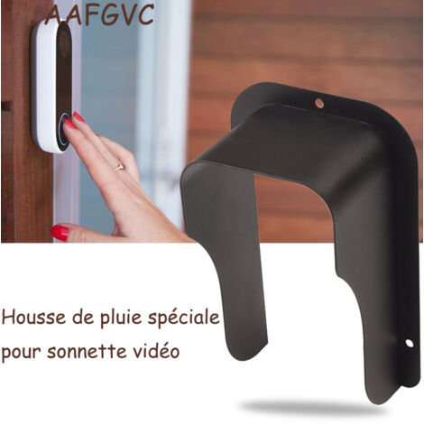 Protection and fixing for intercom, Versailles waterproof metal cover for video camera, protects the device from the sun and raindrops, suitable for all types, Ugreat