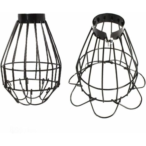 Protection anti-brûlure pour lampe chauffante de reptile - Abat-jour en fil de fer pour terrarium