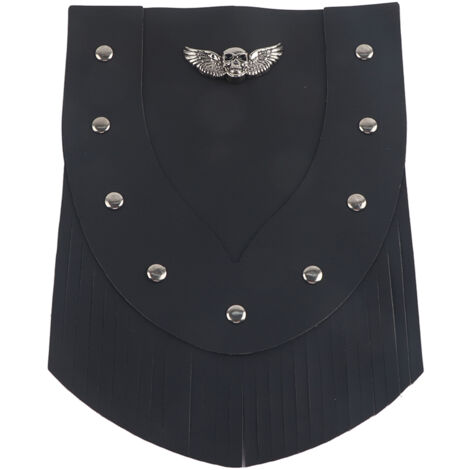 Protection anti-éclaboussures avant moto - Accessoire de personnalisation avec franges noires