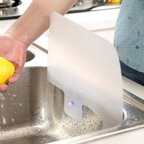 Protection anti-éclaboussures pour évier de cuisine - Avec ventouse - Support anti-éclaboussures - Pour cuisine et salle de bain