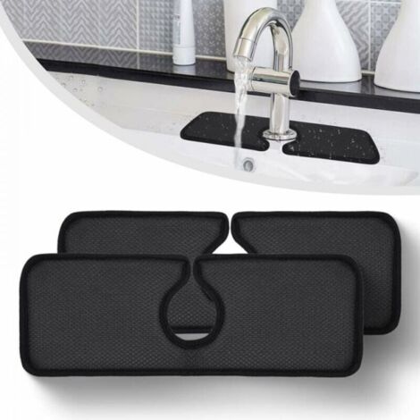Protection anti-éclaboussures pour évier de cuisine, protection anti-éclaboussures pour robinet, protection anti-éclaboussures pour évier derrière le robinet d'évier, lot de 2 (62 × 13 cm)