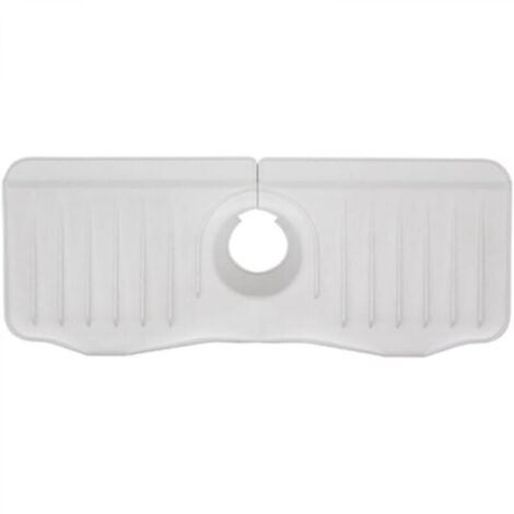 Protection anti-éclaboussures pour évier de cuisine, récupérateur d'égouttement pour robinet d'évier, protection anti-éclaboussures durable, blanc