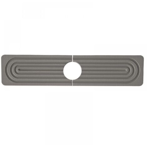 Protection anti-éclaboussures pour robinet d'évier de cuisine en diatomite, 61 cm, plateau d'évier de séchage en pierre soignée, moderne, tapis absorbant pour comptoir de cuisine (gris foncé, 60 x 10