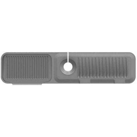 Protection anti-éclaboussures pour robinet d'évier de cuisine, revêtement en silicone et tapis anti-gouttes, protection pour robinet d'évier de cuisine (gris clair, 6114cm)
