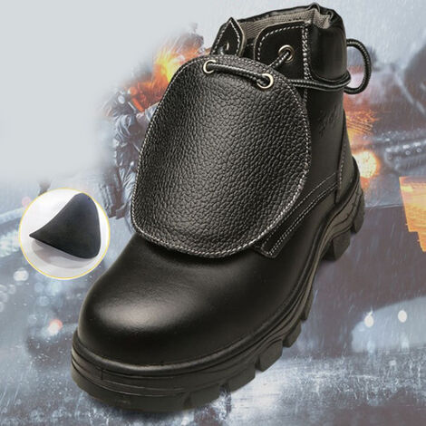 Protection Anti-écrasement pour chaussures, protection isolante, noire, résistante à l&39usure