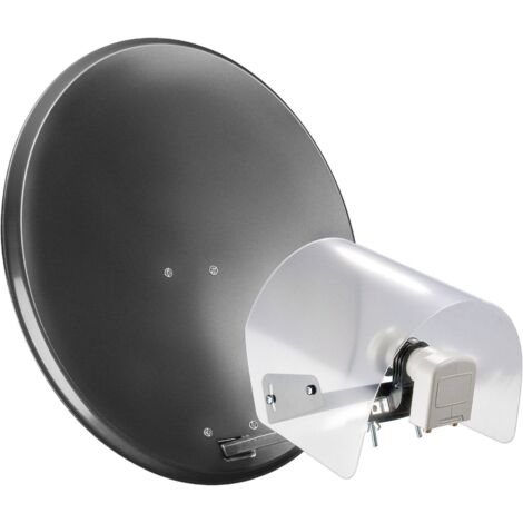 Kit Parabole Satellite HD4K 85cm – LNB Twin + 2 Récepteurs TNTSAT + Carte – Neuf