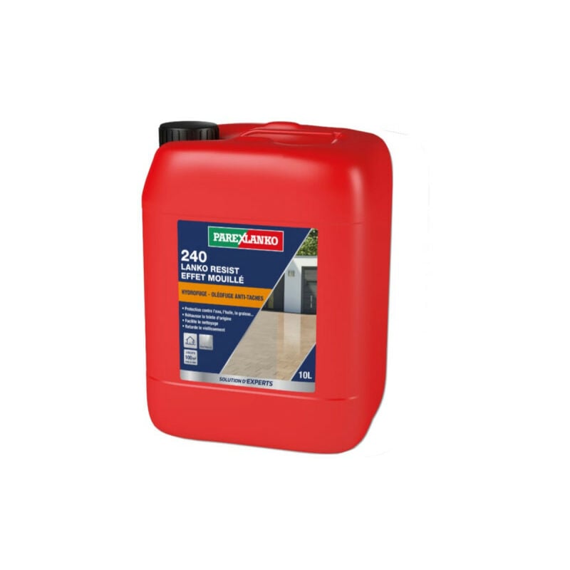 Protection anti-tâches sols 240 lanko resist Effet Mouillé, Hydro oléofuge Parexlanko 10 l - 100 m²