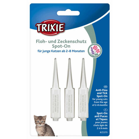 Protection anti-tiques et puces, Spot-On, pour chatons de 2 à 8 mois - Trixie - Multicolor