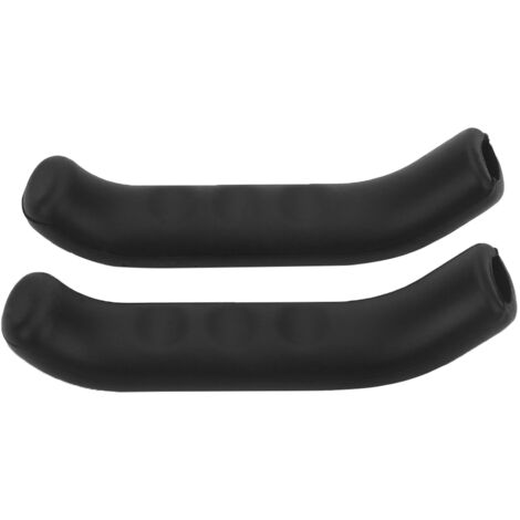 Protection antidérapante pour leviers de frein vélo - Manchon silicone imperméable 5 couleurs (Noir)