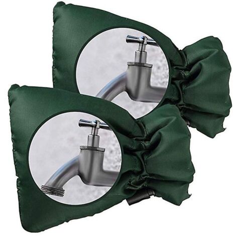 Protection antigel pour robinet extérieur, lot de 2, 17 x 21 cm, pour robinets de jardin et d'extérieur.