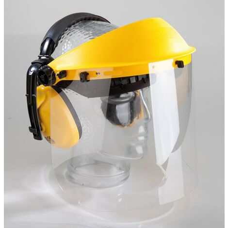 Protection auditive et faciale avec visière transparente