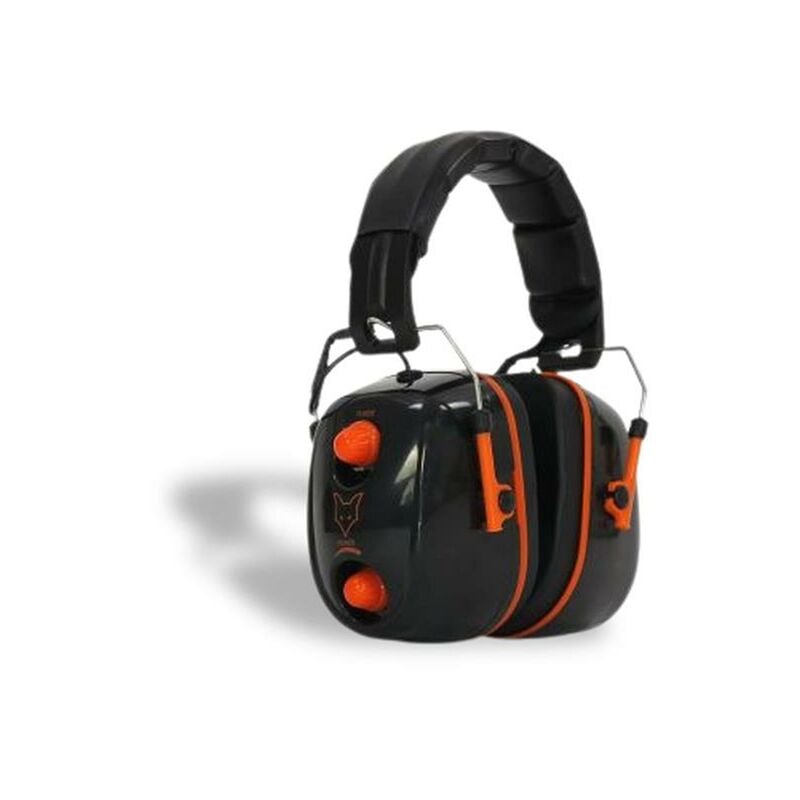 Fuxtec - Casque de protection auditive fonction radio fm noir orange