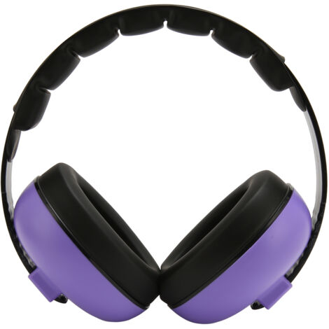 Protection Auditive pour Enfants - Casque Anti-Bruit Léger et Réglable, Couleur Violet - Écouteurs pour Bébé