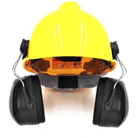 Protection Auditive Réutilisable avec Clip pour Casque de Chantier - Bouchons Anti-Bruit