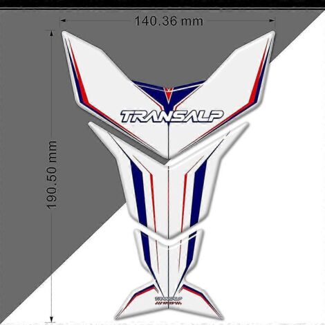 Protection autocollante pour réservoir de moto Honda Transalp - Protection bouchon de réservoir, logo, emblème, carénage, garde-boue - TRANSALP8
