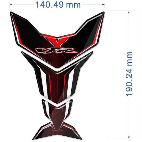 Protection autocollante pour réservoir Honda VFR 400 600 700 750 800 1200 XF VFR800, kit d'huile et d'emblème pour genoux, logo et autocollant - VFR1
