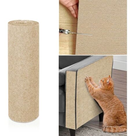 Protection Canape Chat Anti Griffe. Protecteur de Rayure Chat Protecteurs. Autocollant de Protection. Protecteur de Rayure pour Meubles Porte MurTapis Comptoirs 2mX40cm Kaki