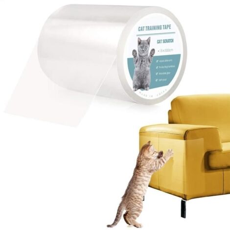 Protection Canape Chat Anti Griffe Sticker Transparent Autocollant Rouleau de Protection Invisible Protege de Meubles Table