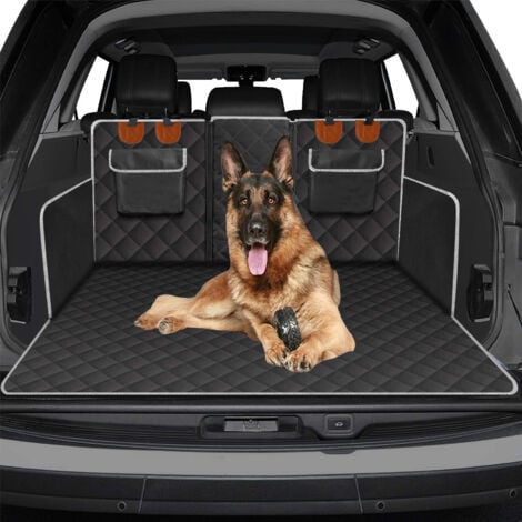 START Protection Coffre Voiture Chien Housse Protection Antidérapant étanche et Résistant Aux Rayures avec Gamelle Pliable et Pochette de Rangement