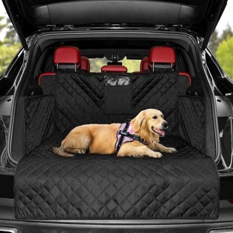 Protection Coffre Voiture Chien Universelle Couverture de Coffre Protection de Seuil de Chargement latérale, Imperméable & Antidérapant, 180x103 CM Couverture de Coffre pour Plupart Voitures, SUV
