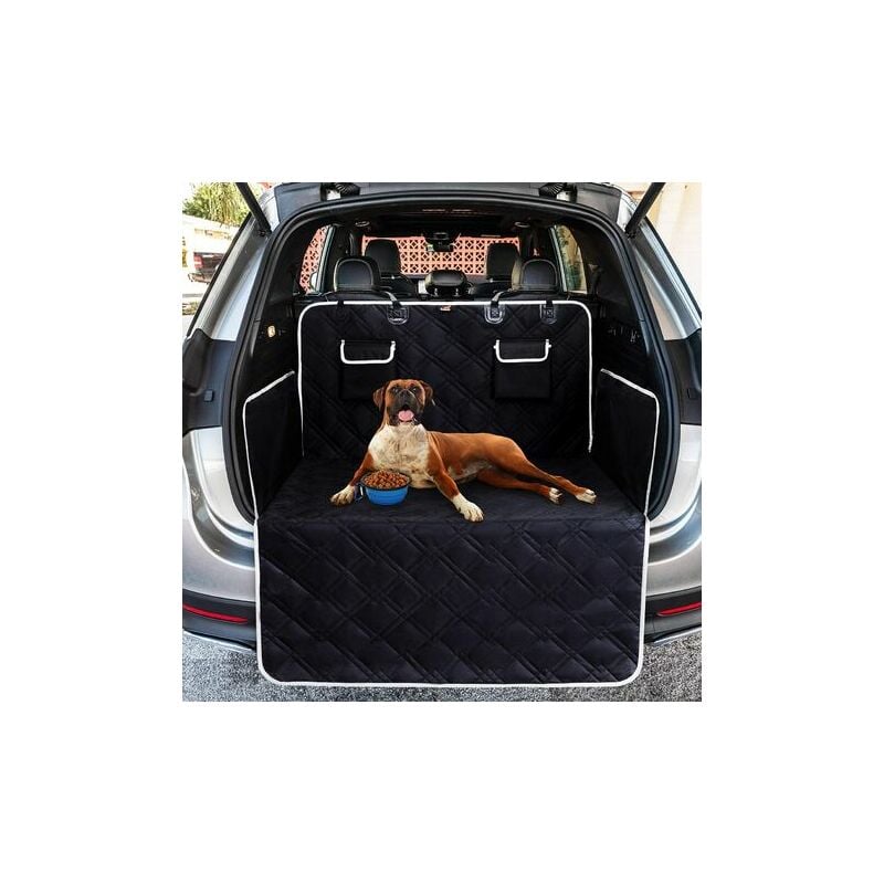 Protection Coffre Voiture pour Chien avec Protection latérale Universelle, Tapis de Protection Robuste pour Chien, 185 x 103 cm Couverture de Coffre