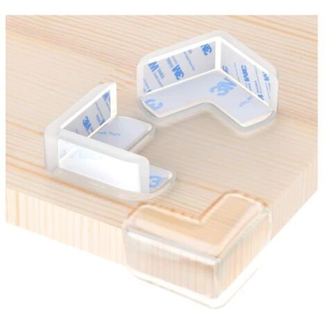 Protection Coin de Table, 12 Pièces Protections d’angles Transparent, Plus Grande Taille et Plus Forte adhérence, Doux