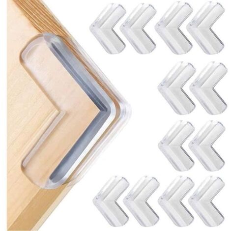 Protection Coin de Table, 12pcs Protections d'Angles Bébé, Antichoc Transparent Silicone Sécurité Protecteurs de Coin pour Tab[636]