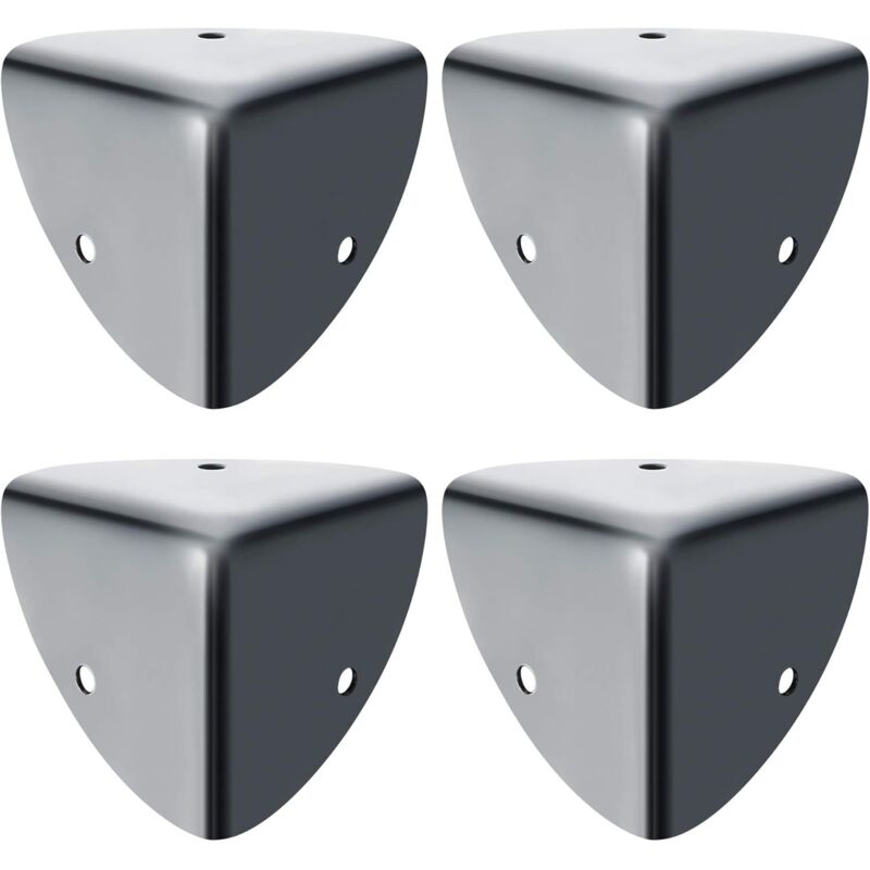 Largeight - Protection Coin de Table Protection d'angle en Métal Antirouille Protecteur et Décoration Antichoc de Sécurité pour Tables et Meubles