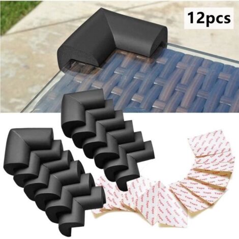 Protection coin de table,Protection Mousse Sécurité,Protection des Bords Coins,avec adhésif,pour Bébé,tables,coins de meubles,12pcs