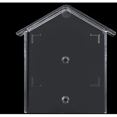 Protection contre la pluie pour sonnette de porte Housse de protection contre la pluie en forme de maison pour sonnettes, protection contre les intempéries pour serrures de porte et boutons