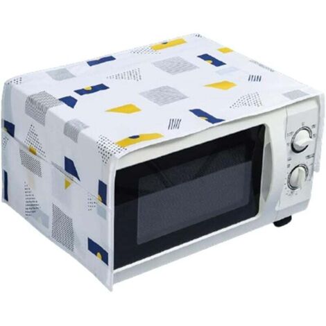 Protection contre la poussière pour four à micro-ondes/four à micro-ondes/four, durable, résistant à l'usure, à la graisse avec fonction de rangement, housse anti-poussière pour four à