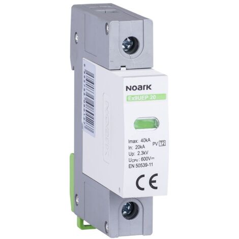 Protection contre les surtensions DC Type 2 SERIES Ex9UEP - CHINT Options : 2P Class II In=20kA 600VDC 2MOD