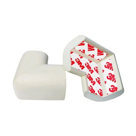 Protection d'angle de table d'angle anti-collision Protecteur d'angle de table épaissi et élargi 10PCS (blanc),