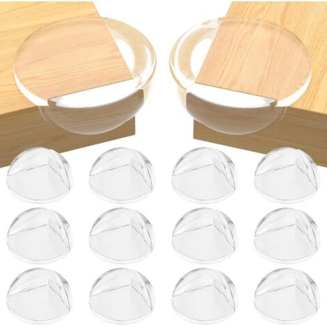 Protection d'angle pour enfants - Lot de 12 - Coins transparents anti-collision - Adhésion forte, enlèvement facile, sans résidu