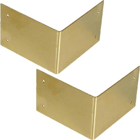 Protection d'angle vintage en 2 pièces, grand protège-bord, style antique, métal décoratif, bronze, 664 cm