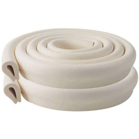Protection d'Angles et Rebords pour Bébés, 2M 2 Set Protection Mousse Sécurité Rouleau de Mousse Antichoc pour Bébé sur Coins de Murs,des Meubles,Bords de Table