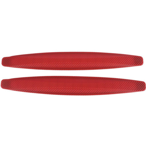 Protection de bord de pare-chocs protection latérale d'angle de carrosserie anti-rayures et anti-collision universelle pour voiture (rouge)