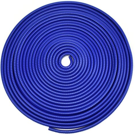 Protection de bord de porte automobile universelle, 10 m, bande protectrice en acier avec ressort en U intégré, sans colle – Bleu