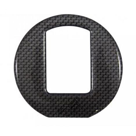 Protection de bouchon de réservoir look carbone Mad pour moto
