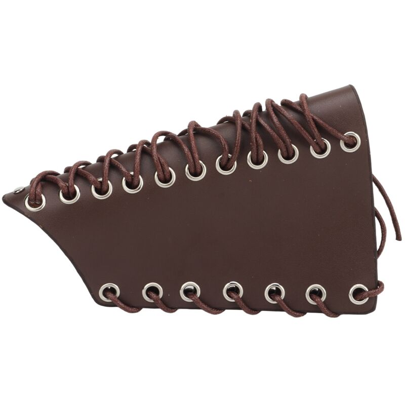 Protection de Bras en Cuir Synthétique pour le Tir à l'Arc - Durable et Confortable, Brun