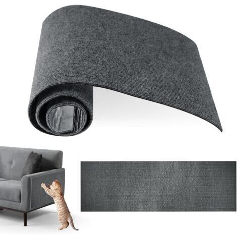 Protection de canapé pour chats anti-rayures, grattoir auto-adhésif 30 x 100 cm, protège-tapis et protège-meubles, découpable soi-même