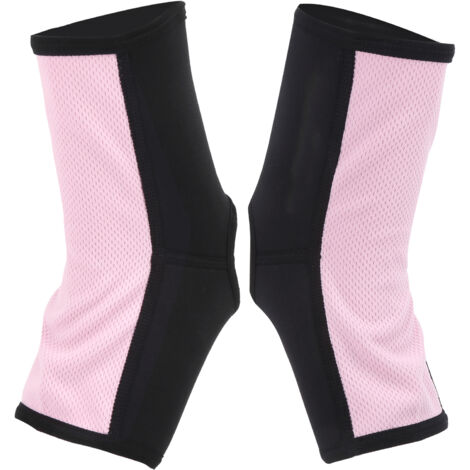 Protection de Cheville Respirante pour Muay Thai, MMA, Boxe - Taille L Rose BN FIGHT