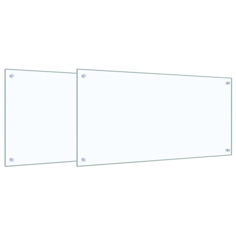 Protection de cuisine 2 pcs Transparent 100 x 50 cm CFW69872