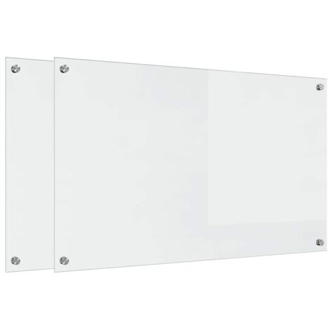 Protection de cuisine Transparent 100 x 60 cm verre trempé CFW44373