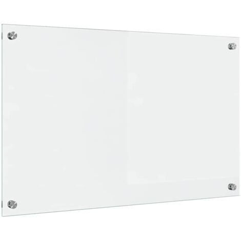 Protection de cuisine Transparent 80 x 50 x 0,8 cm verre trempé CFW59849